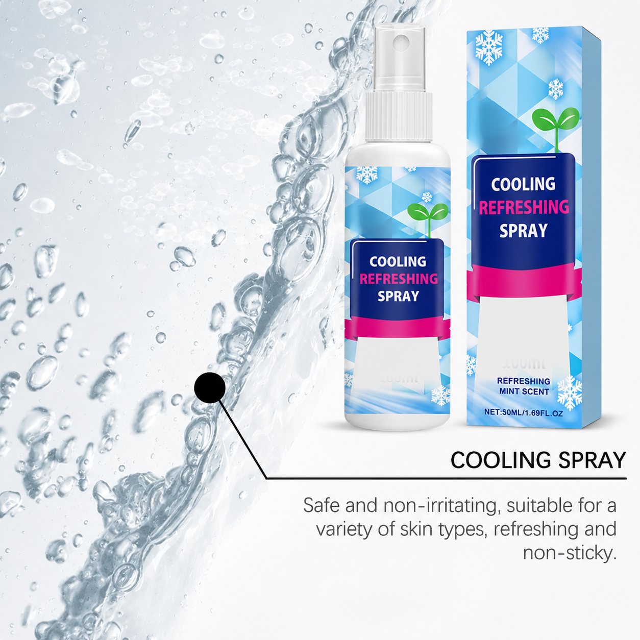 Instant Cooling Menthol Fabric Spray – Summer Refresh ❄️