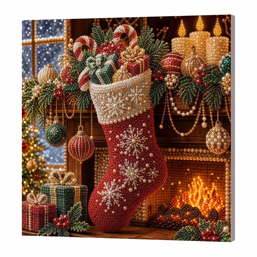 DIY Framed Christmas Pearl Art Kit