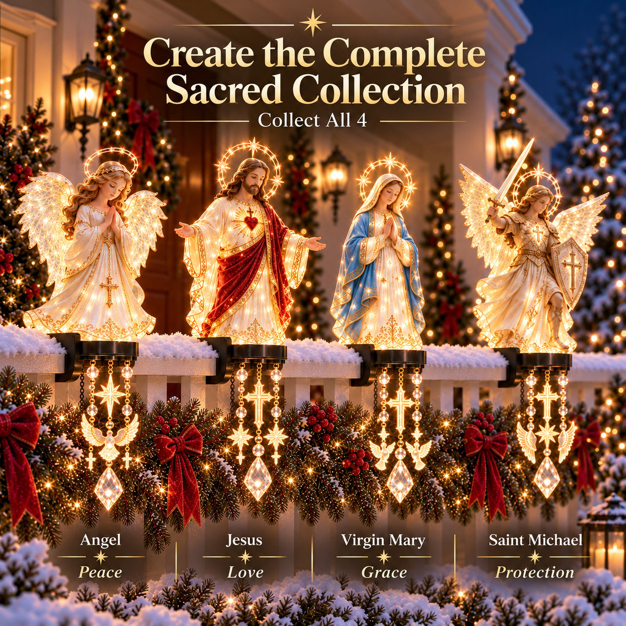 🎁LAST DAY 49% OFF🔥✨ Sacred Christmas Railing Lights