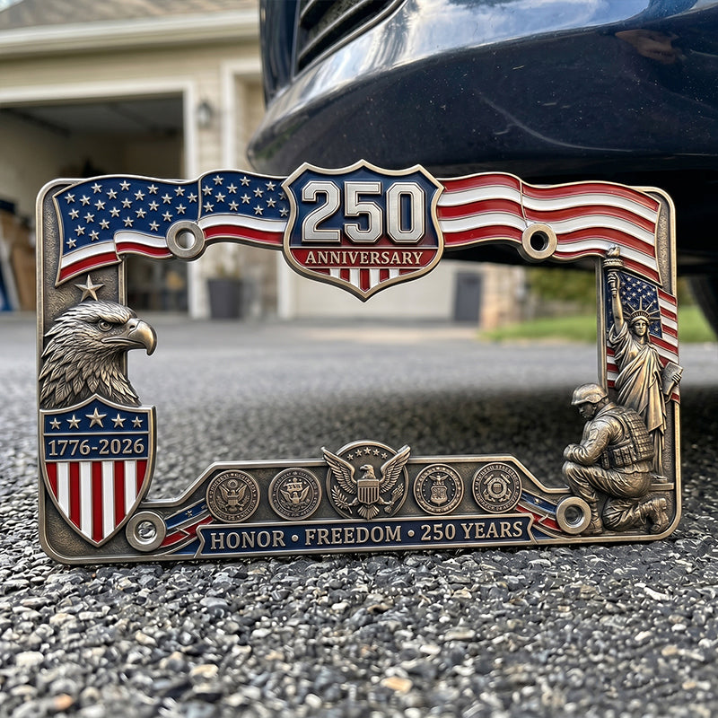 🦅LAST DAY 49% OFF-🔥250th Anniversary Commemorative License Plate Frame