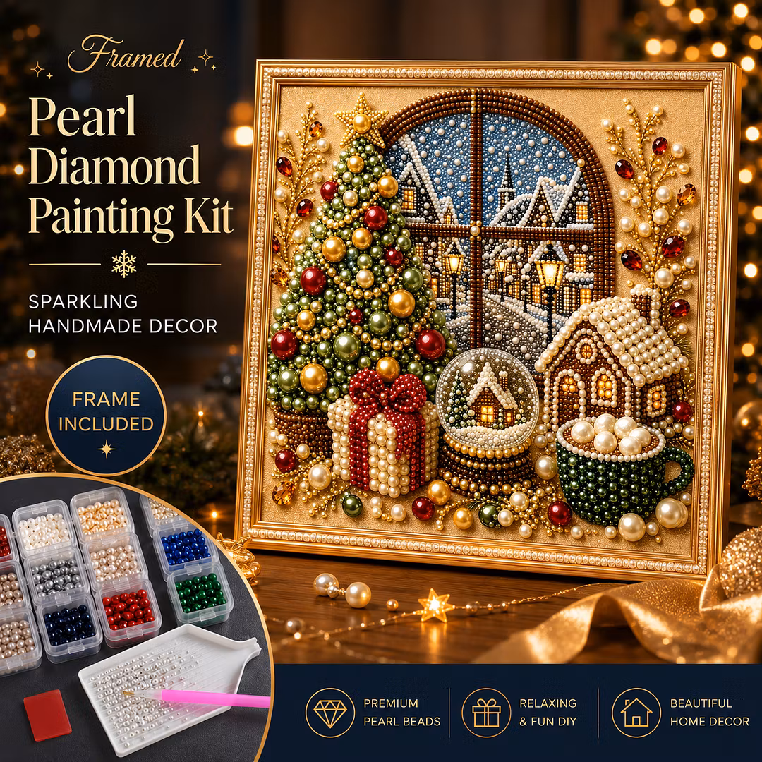 DIY Framed Christmas Pearl Art Kit