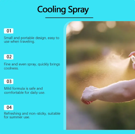 Instant Cooling Menthol Fabric Spray – Summer Refresh ❄️