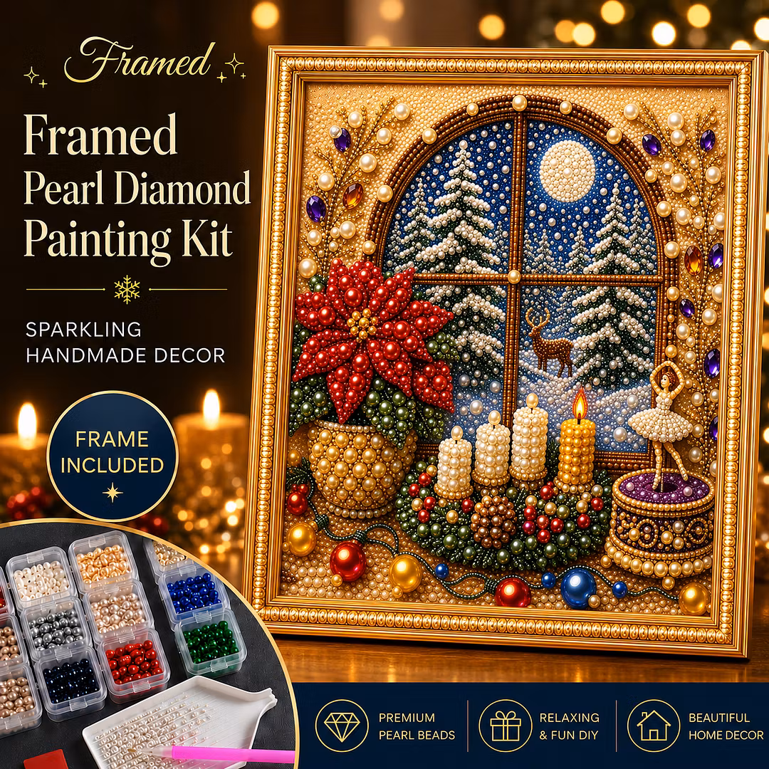 DIY Framed Christmas Pearl Art Kit
