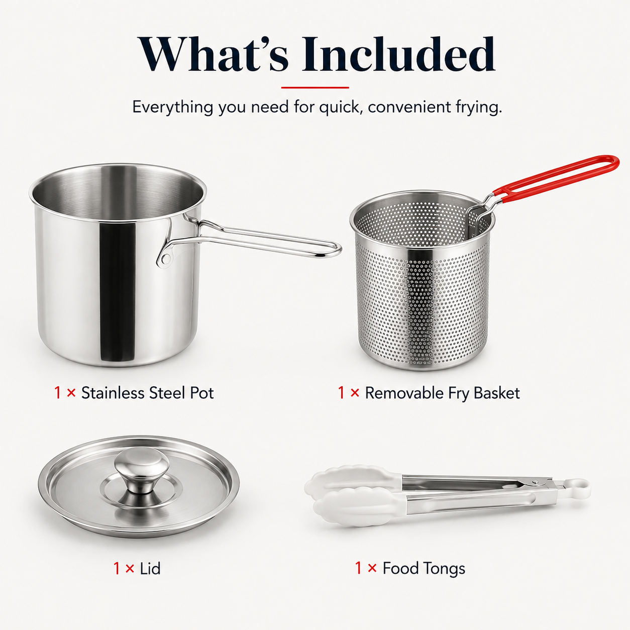 Multifunctional 304 Stainless Steel Fryer