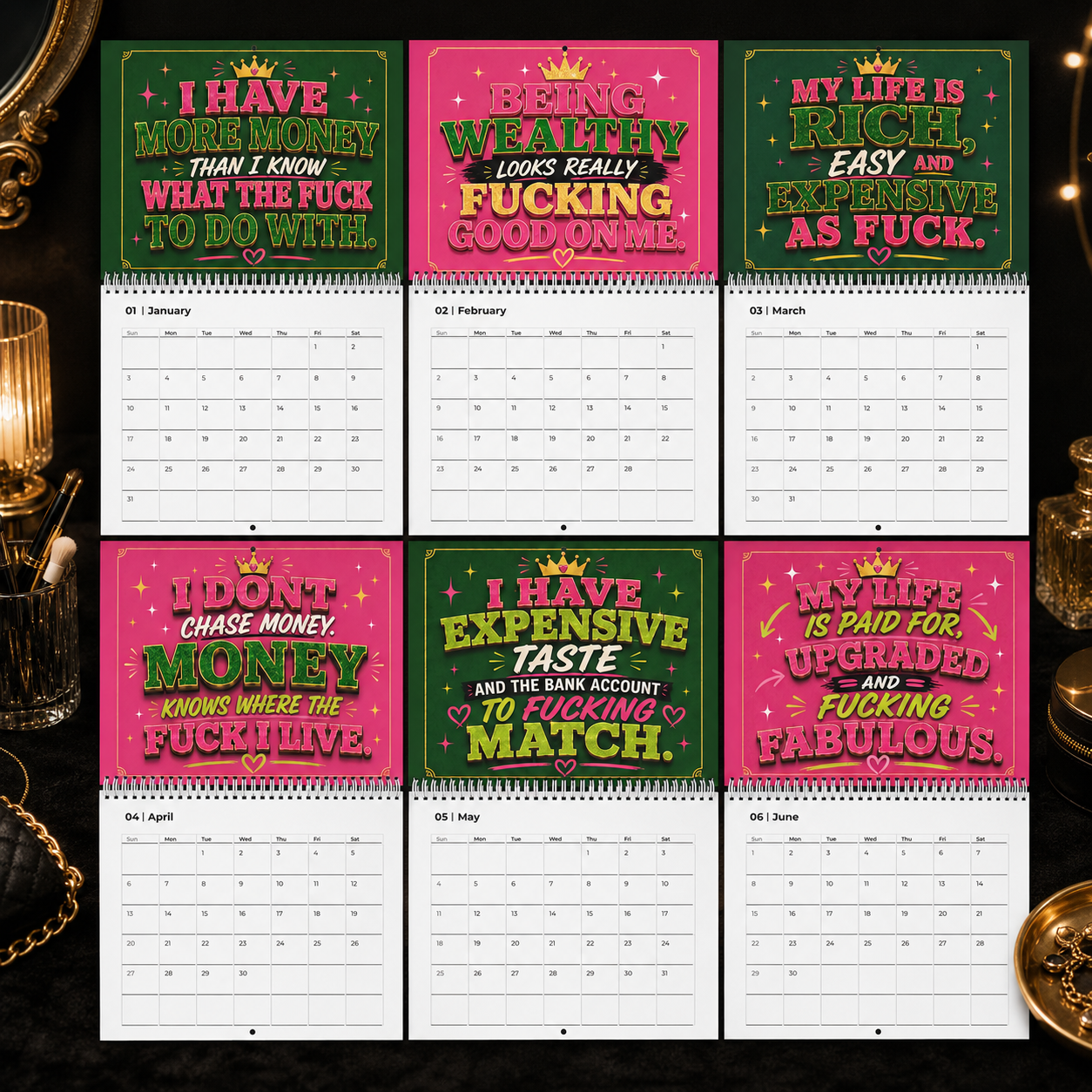 2027 Rich Bitch Wall Calendar |