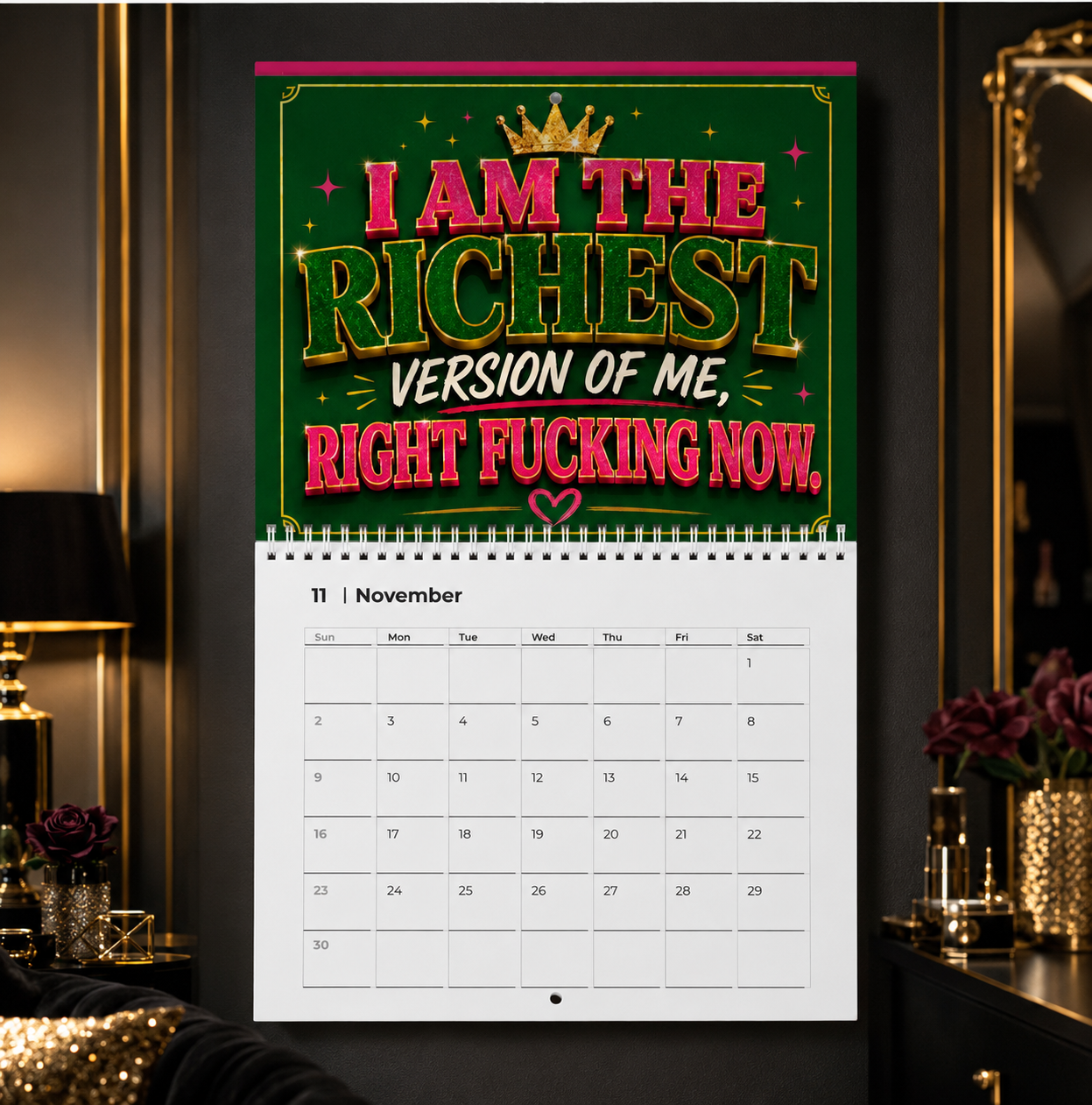 2027 Rich Bitch Wall Calendar |