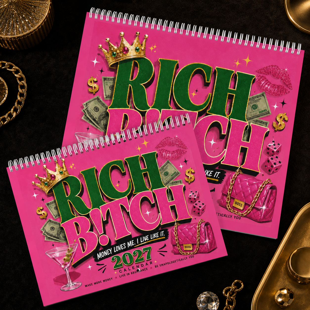 2027 Rich Bitch Wall Calendar |