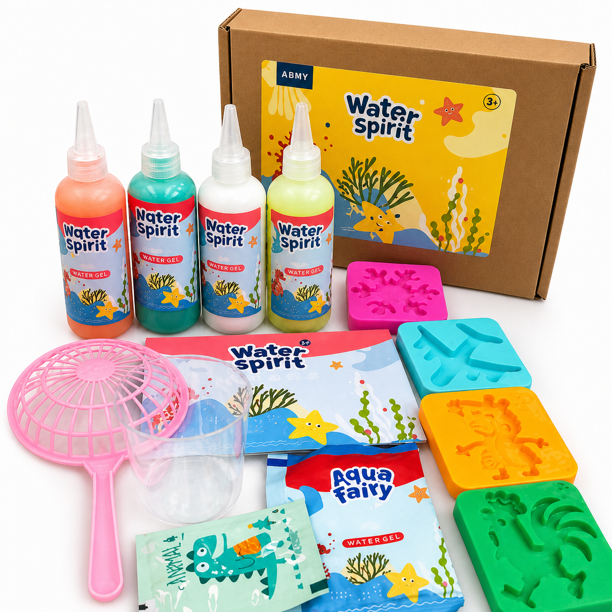 Magic Water Elf Mold DIY Aqua Fairy Gel Toy Set