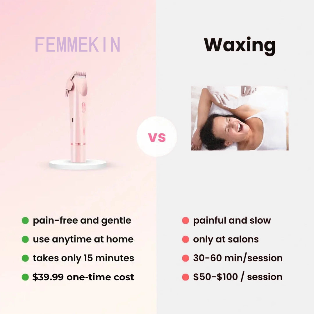 2-in-1 Painless Bikini Hair Trimmer
