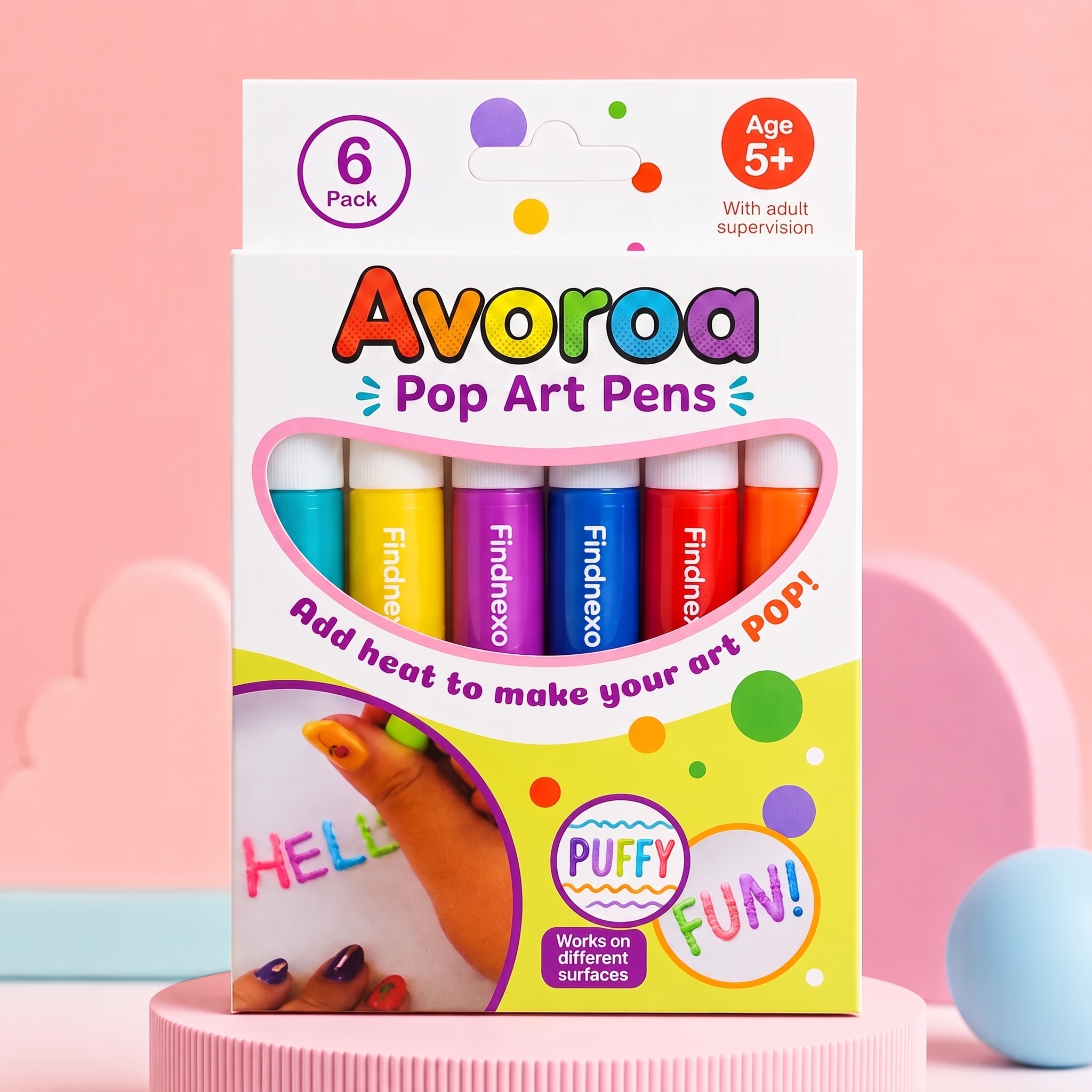 Avoroa Pop Art Pens 6-color set product packaging
