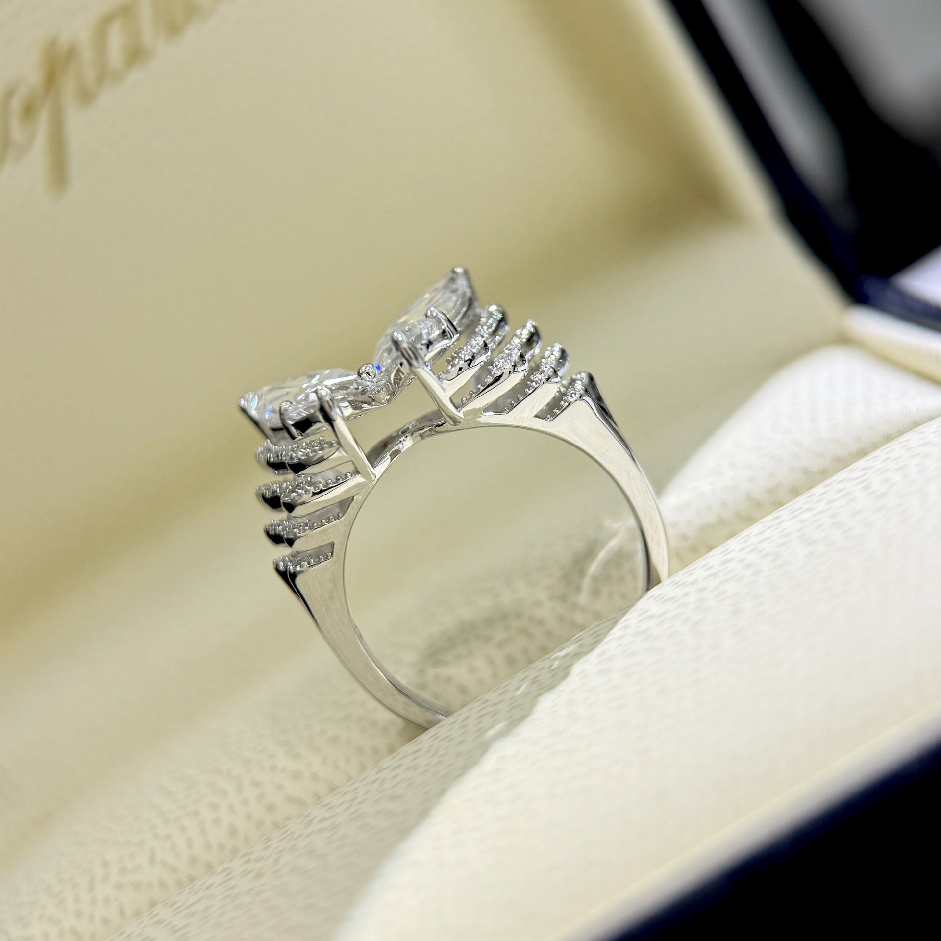 Ethereal Butterfly Ring – Celestial Wings in Diamond Radiance 🦋