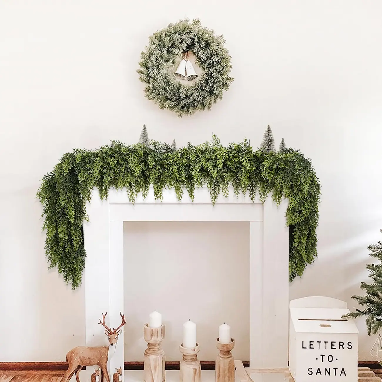 Premium Artificial Christmas Garland – Create a Warm & Cozy Holiday Home