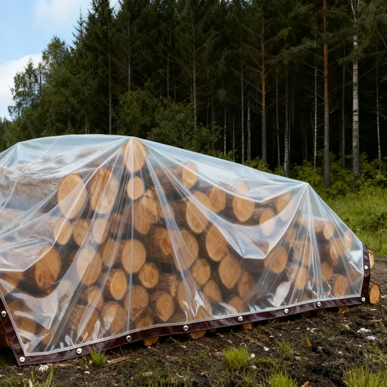2-Pack 10x13FT Clear Waterproof Heavy Duty Tarp
