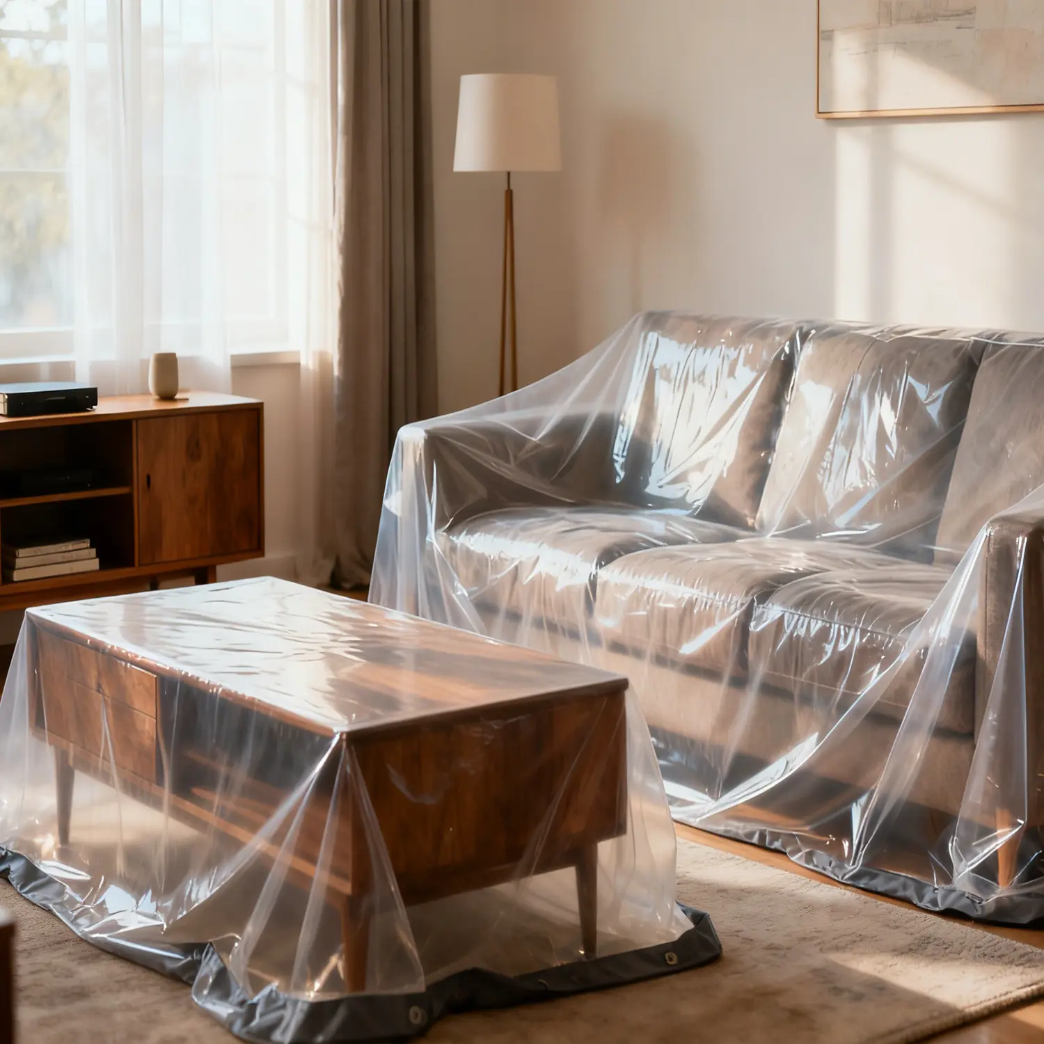 2-Pack 10x13FT Clear Waterproof Heavy Duty Tarp