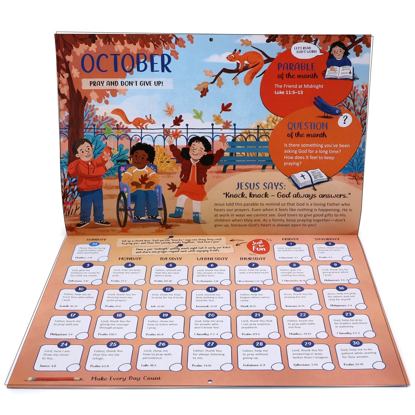 2027 Family Prayer Calendar
