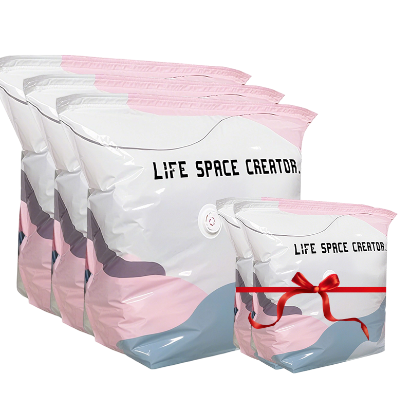 🔥LAST DAY SALE BUY 2 GET 1 FREE!!No‑Pump Vacuum Storage Bags – Press & seal, no pump needed. Saves 80% space, keeps clothes dry & dust‑free. Perfect for bulky bedding & off‑season gear. 🛏️🗄️