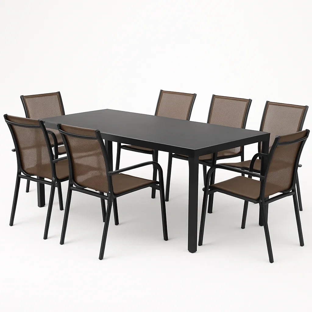 Außenmöbel-Set,Esstisch-Set-decoravena