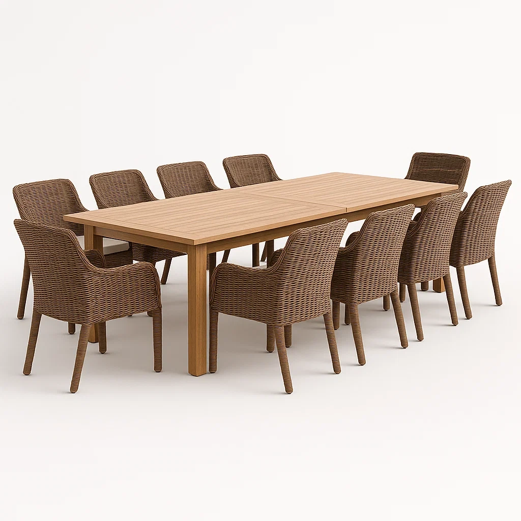 Außenmöbel-Set,Esstisch-Set-decoravena