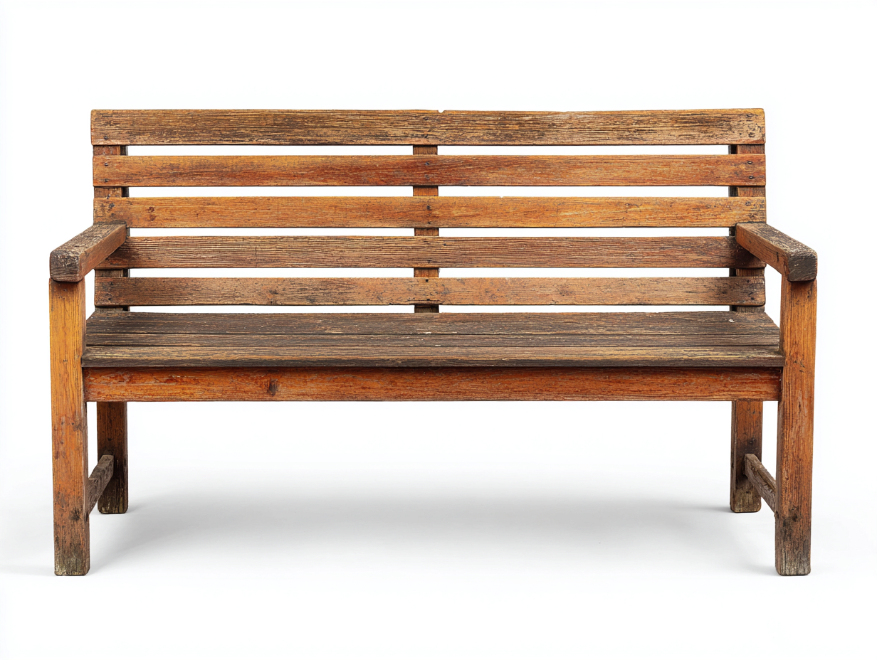 Gartenbank Massivholz 135x58x86 cm - Naturbraun - Rustikales Gartendesign-Facormohaus