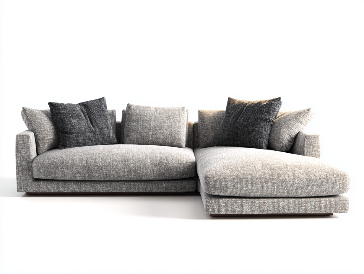 Ecksofa Stoff 280x170x80 cm Beige Modernes Loungesofa-Facormohaus