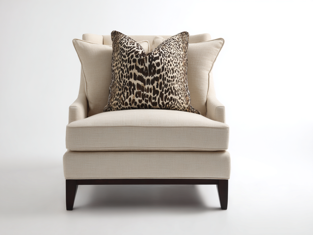 Sessel Stoff 88x90x92 cm Beige Moderner Loungesessel-Facormohaus