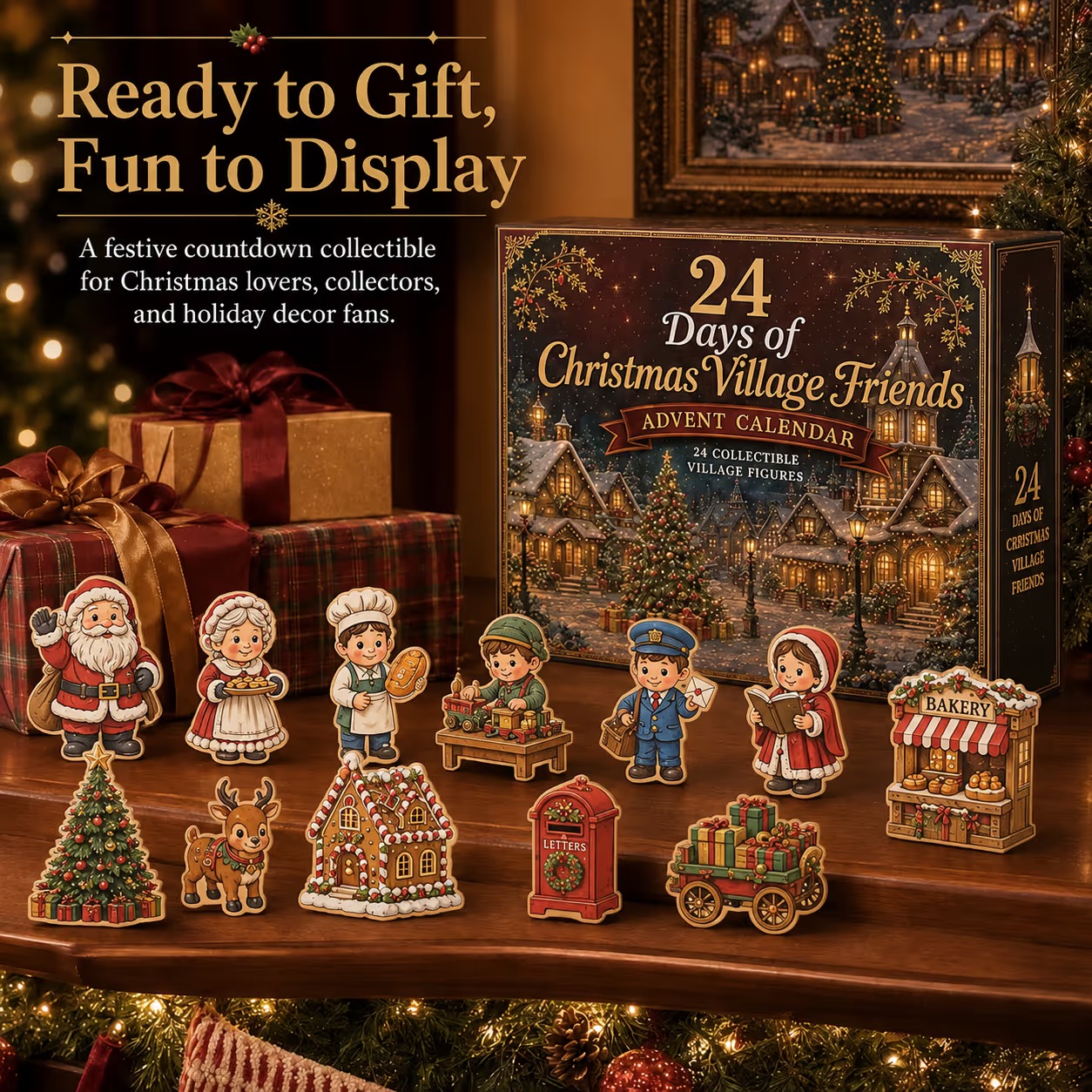 🎄24 Days Of Christmas Village Friends Advent Calendar✨