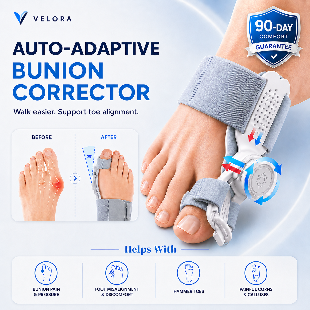 Auto-Adaptive Bunion Corrector