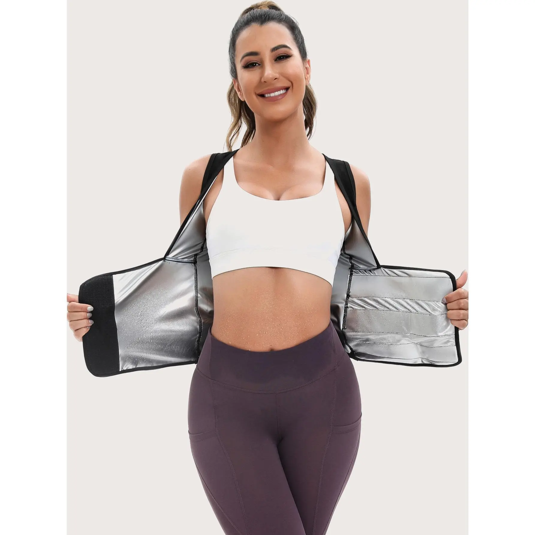 Cartivoe™ Women’s Zip-Up Sauna Workout Vest with Adjustable Compression 🔥