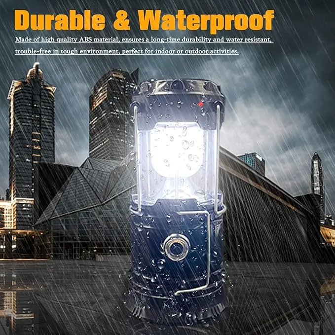 Cartivoe™ 4-Pack Collapsible LED Camping Lanterns with Solar & USB Charging 🔦☀️