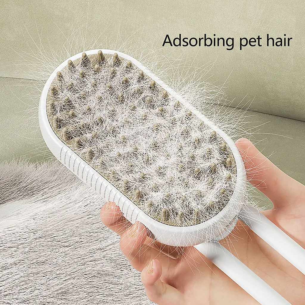 🐾 cartivoe™ 3-in-1 Cool Mist Pet Grooming Brush 💨✨ – Deshedding, Massage & Gentle Coat Care for Cats & Dogs 🐱🐶