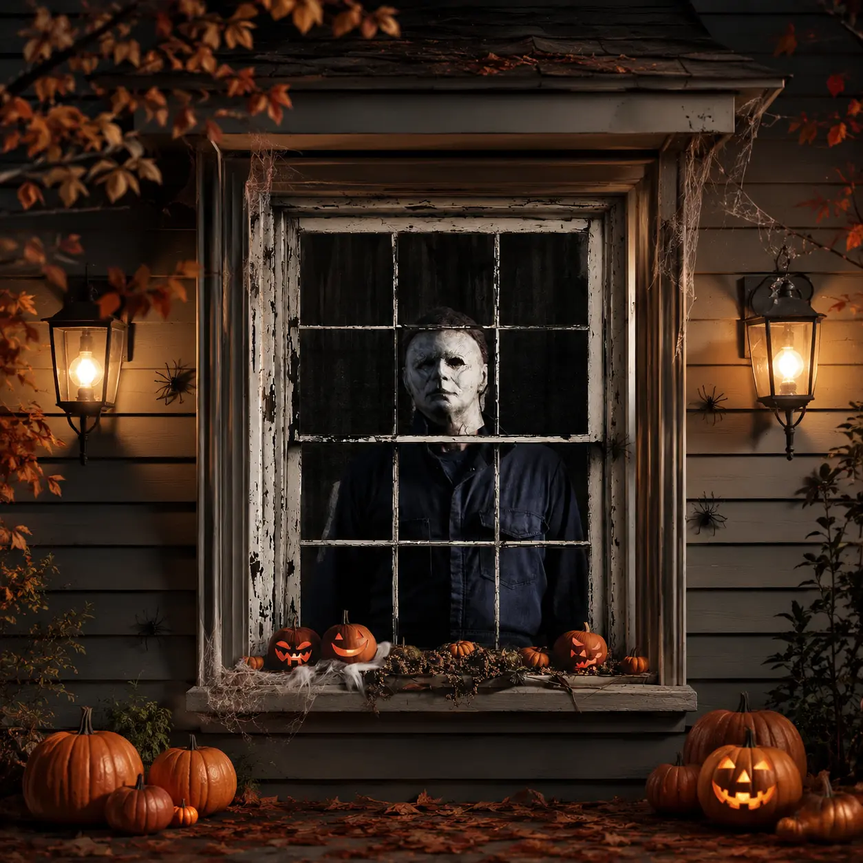 Halloween Blackout Curtains Polyester Shower-Style Panels
