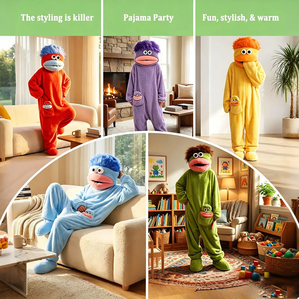 Cartivoe Cute Pajamas Wearable Blanket Hoodie