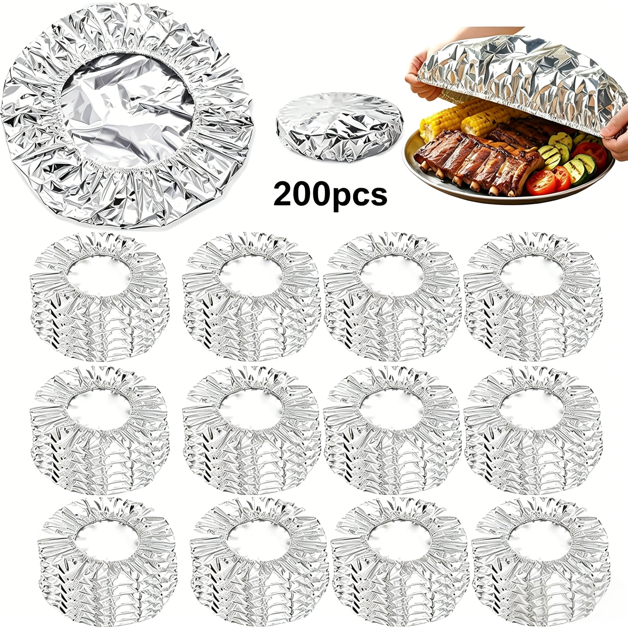 🔥Aluminum Foil Heat Shield Covers – No Plastic 🥘