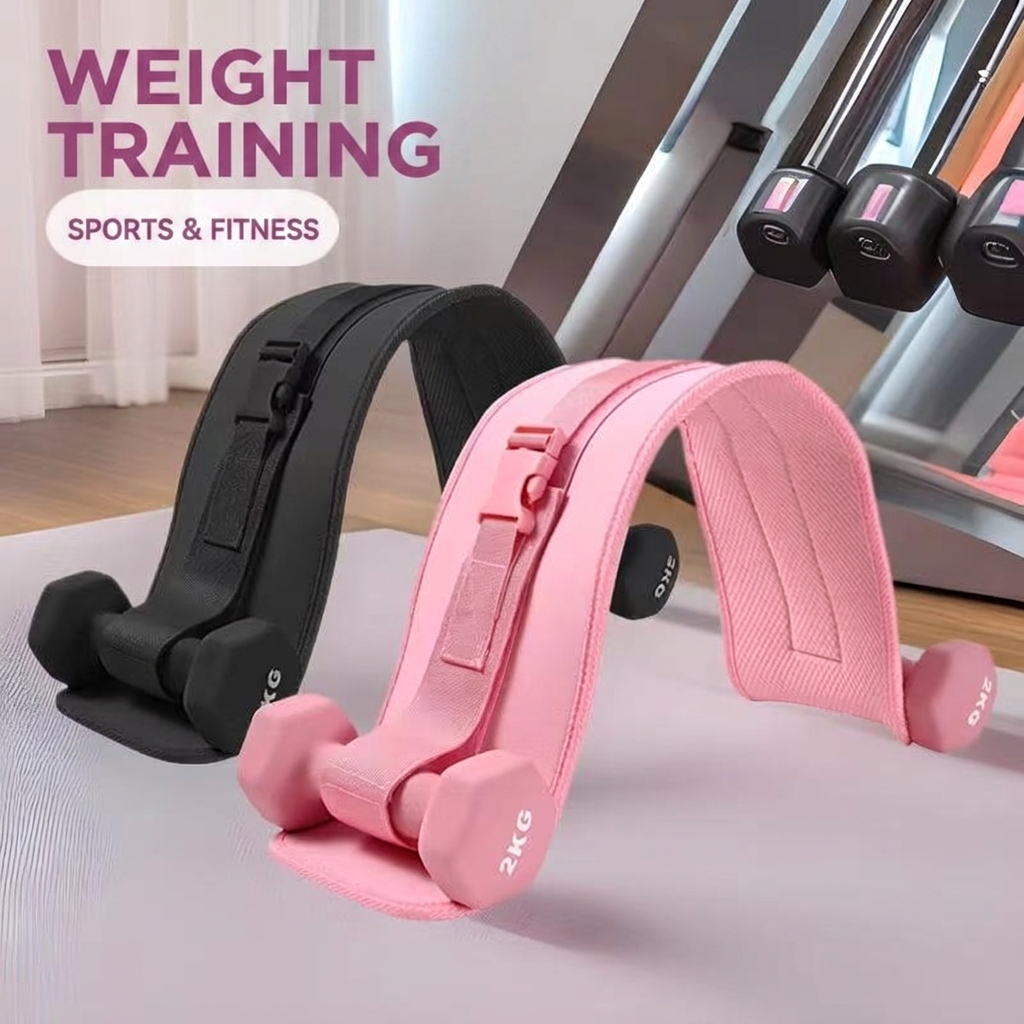 Adjustable Weighted Belt with Extra Cushioning - Lightweight Glute Workout Equipment for Home Hip Thrusts, Kettlebell Training & Butt Shaping, Isolates Hip Muscles, Compatible with Dumbbells & Push-Pull Resistance Rollers