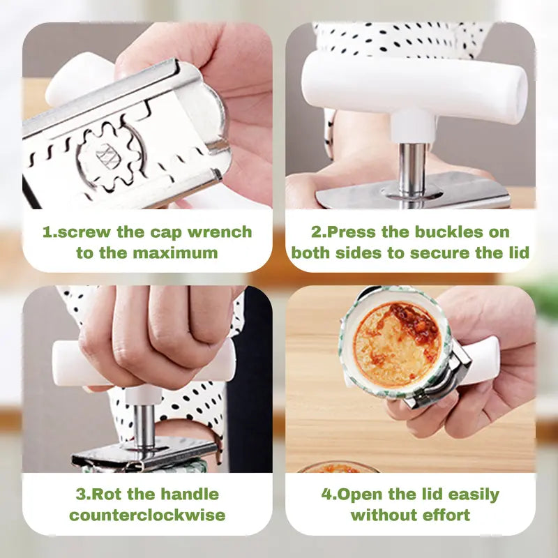 🍯 Effortless Jar Opening – ✨ Non-Slip Grip Jar Opener – Comfortable and Convenient Every Time