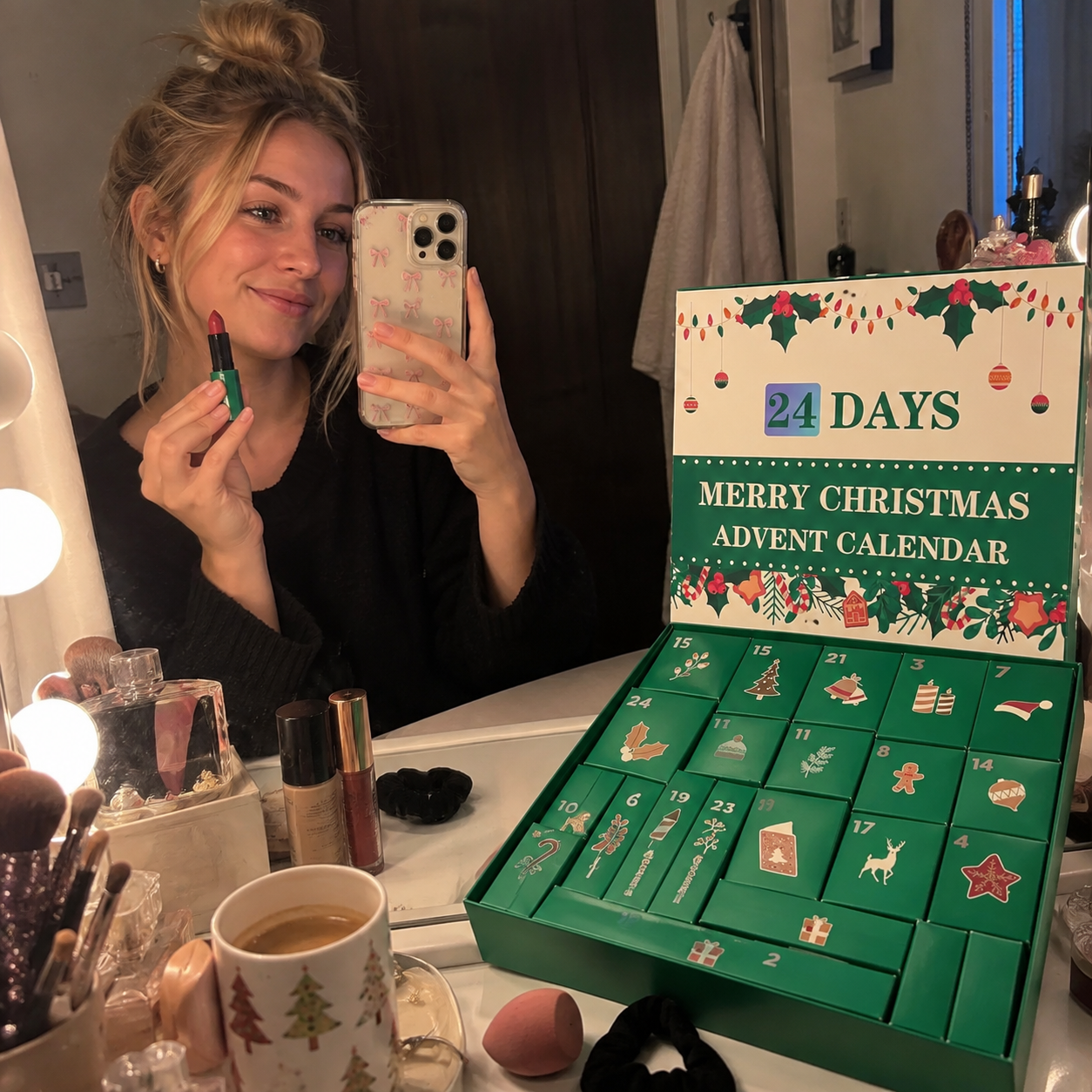 Beauty advent calendar customer photo