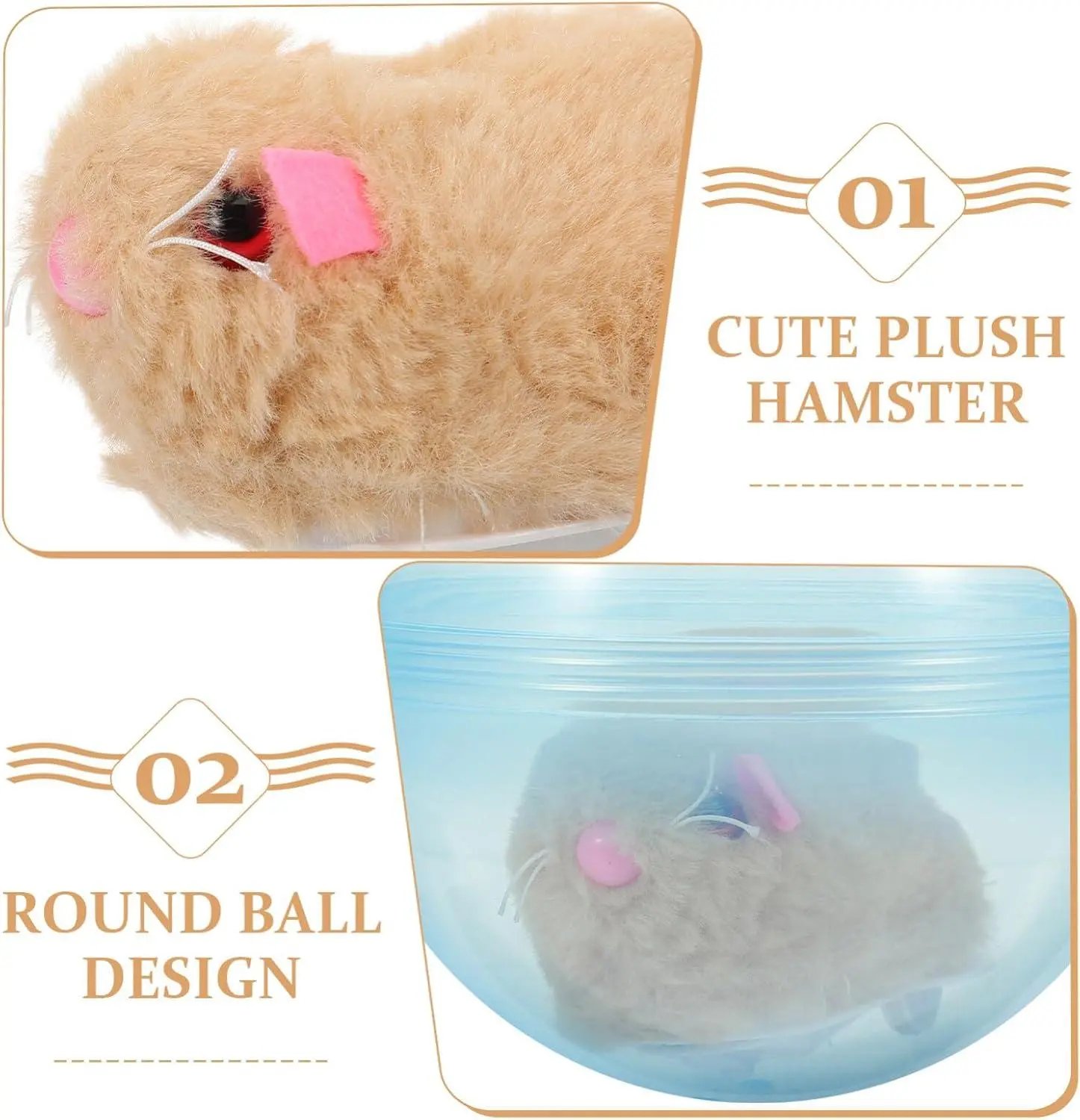 🔥Hot Sale 49% OFF!!🐈Auto-Rolling Ball with Mouse Hands-Free Play for Indoor Cats