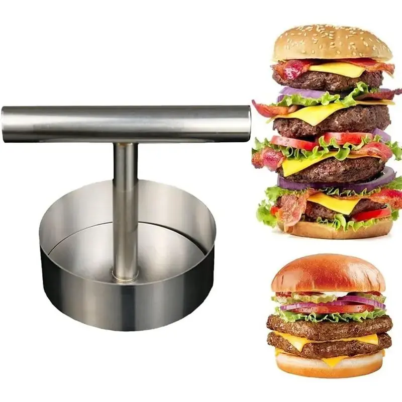 Stainless Steel Burger Press for Perfect Patties - Kitchenware