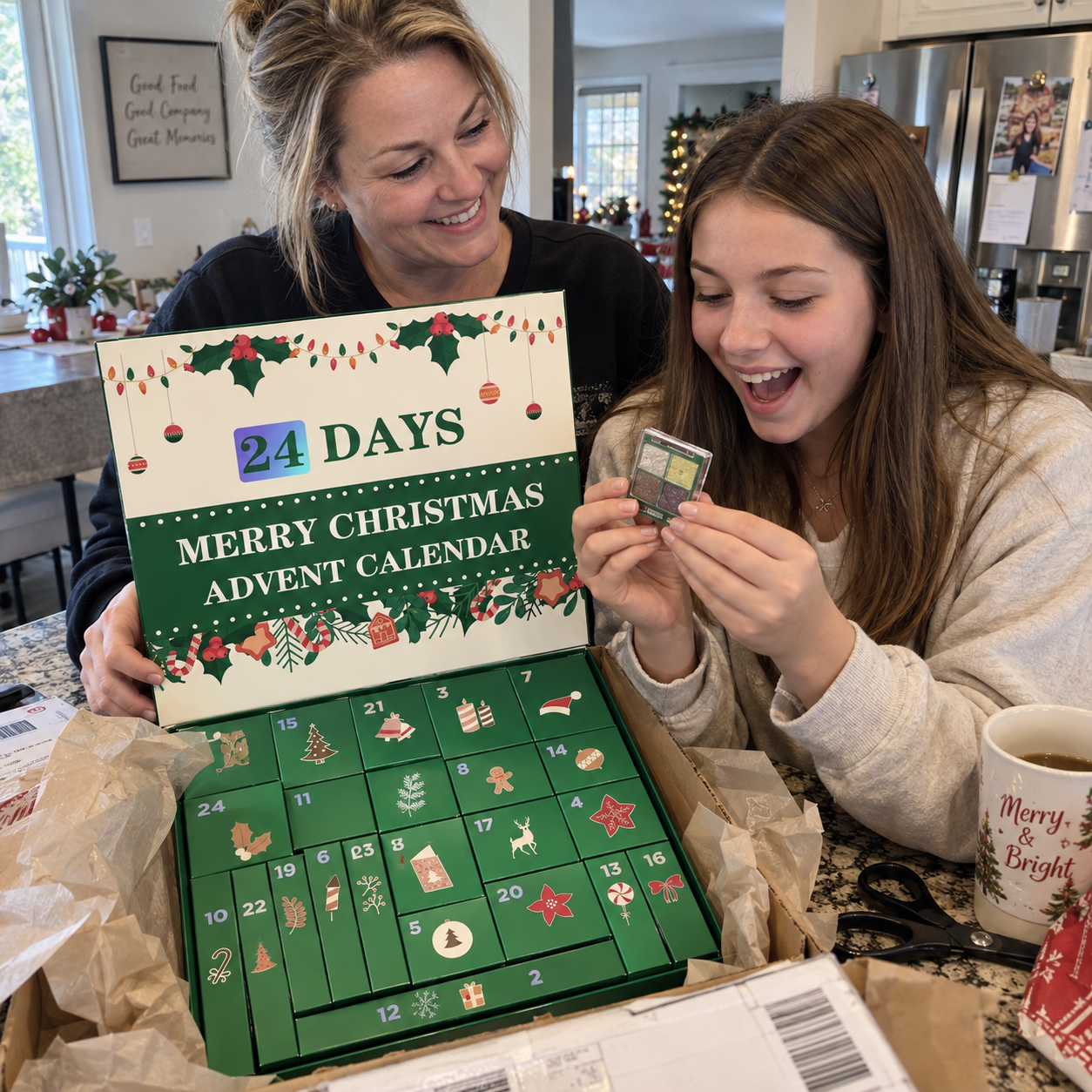 Christmas makeup gift customer photo