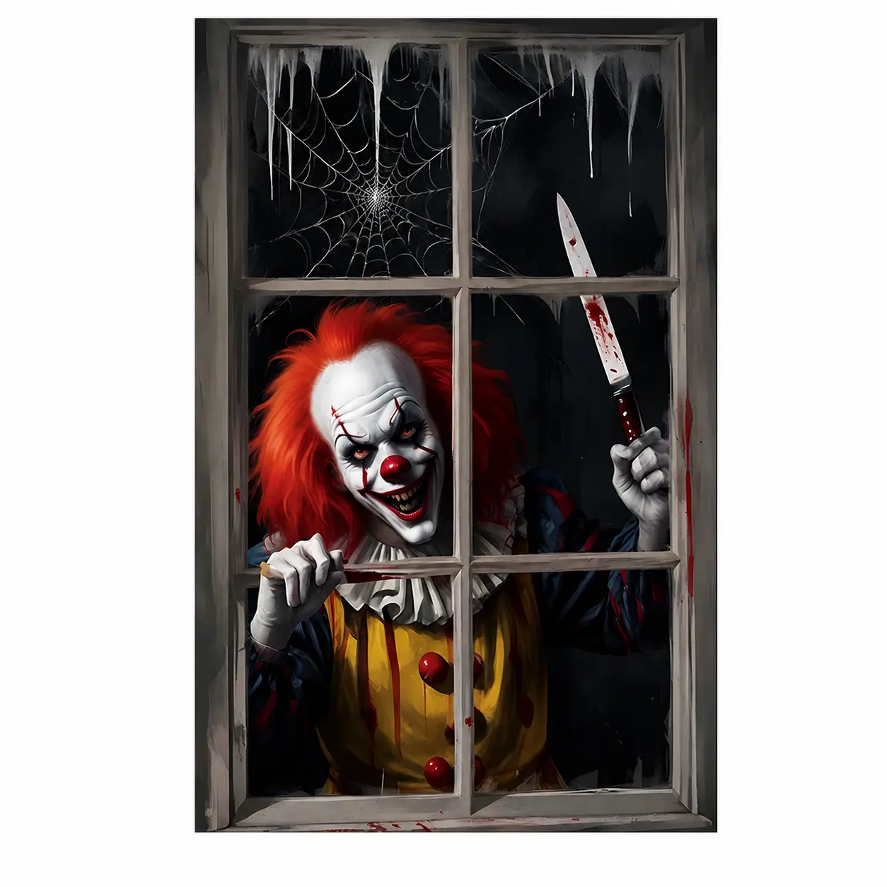 Halloween Blackout Curtains Polyester Shower-Style Panels