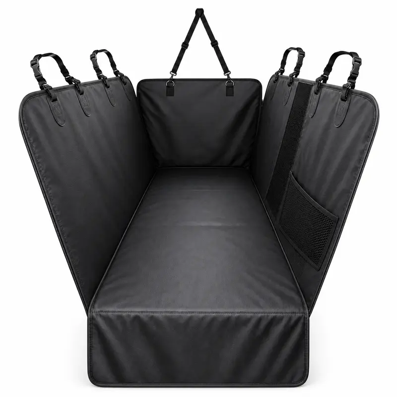 🐶 Hard-Bottom Dog Back Seat Extender & Waterproof Car Seat Cover