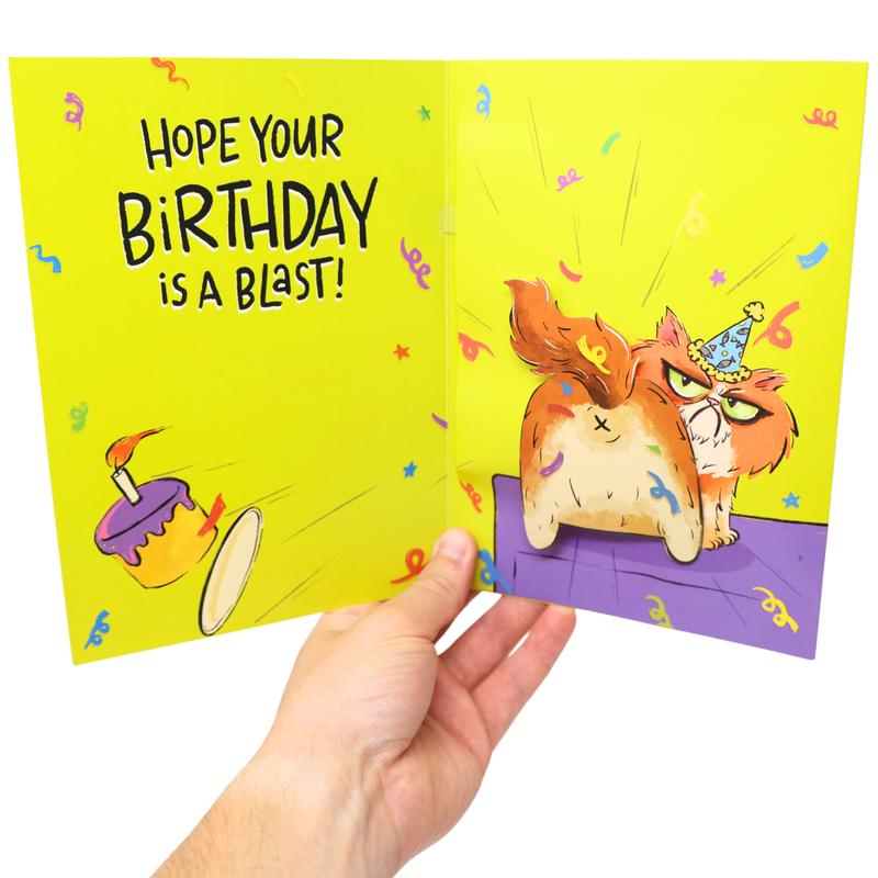 Sleazy Greetings Humorous Birthday Card, Office Stationery Cartoon & Playful Greeting Card, Sleazy Theme for Him/Her, Ideal for Birthday Wishes, Cartoon Greeting Cards, Playful Greeting Cards