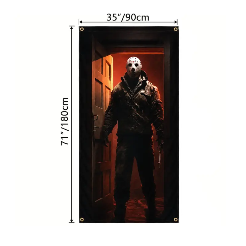 Halloween Blackout Curtains Polyester Shower-Style Panels