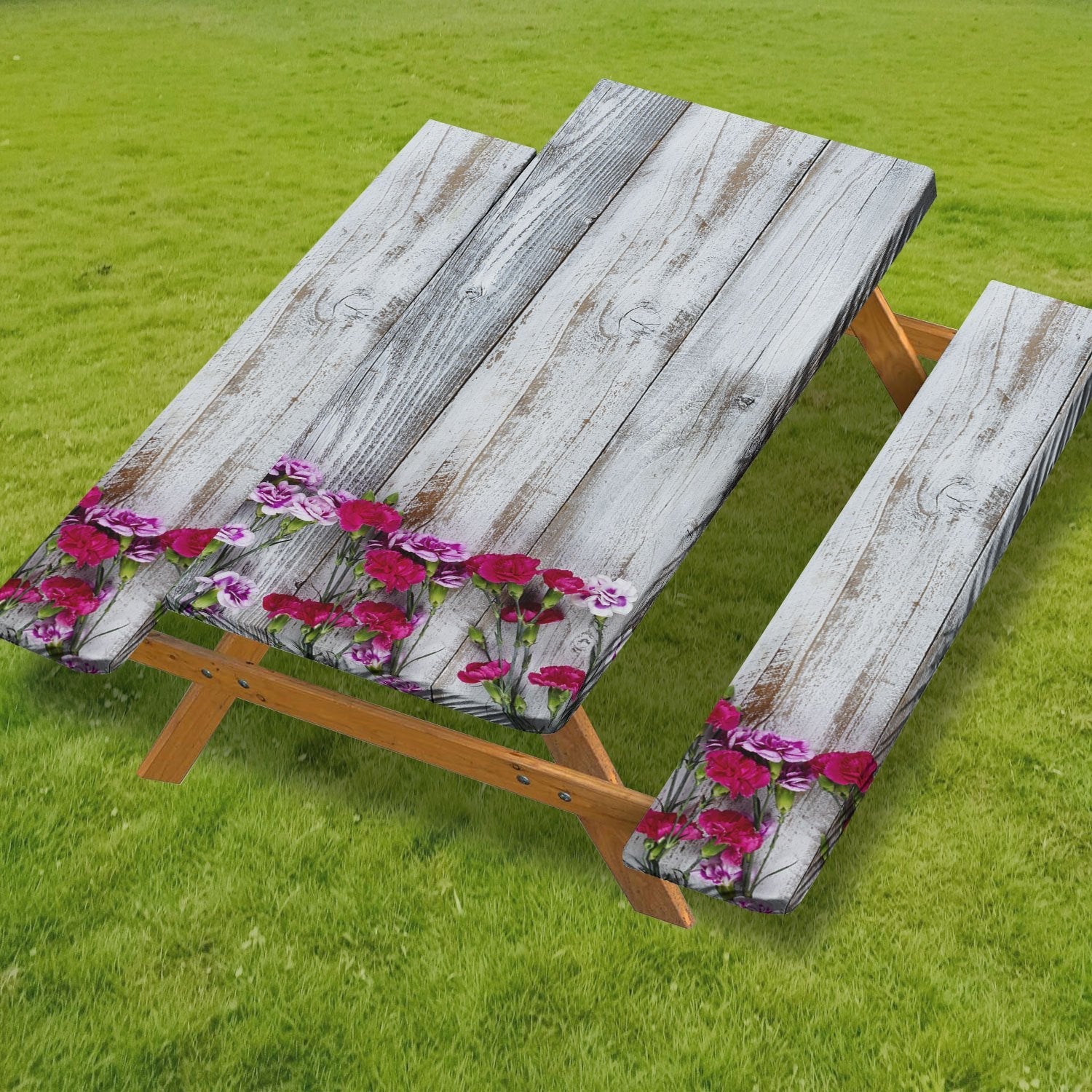 Waterproof Picnic Table Cover Set 🧺 – Fitted Outdoor Tablecloth Kit