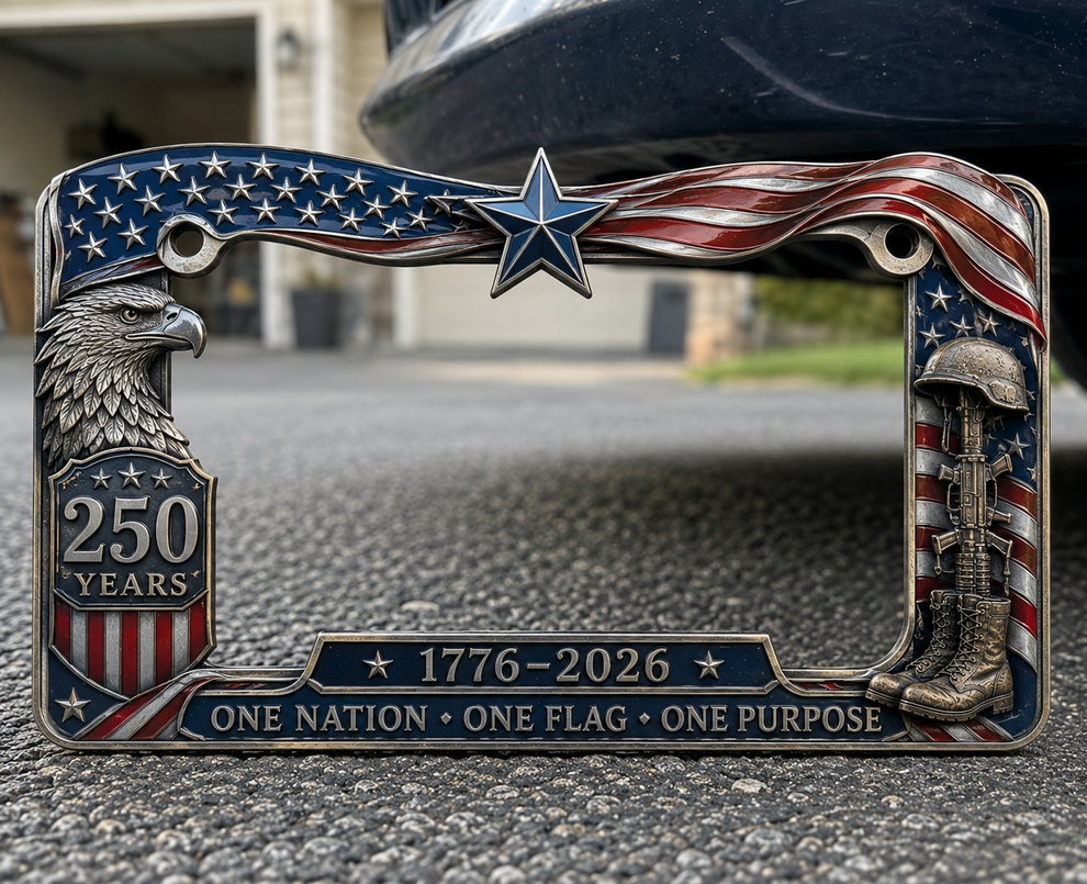 🦅LAST DAY 49% OFF-🔥250th Anniversary Commemorative License Plate Frame