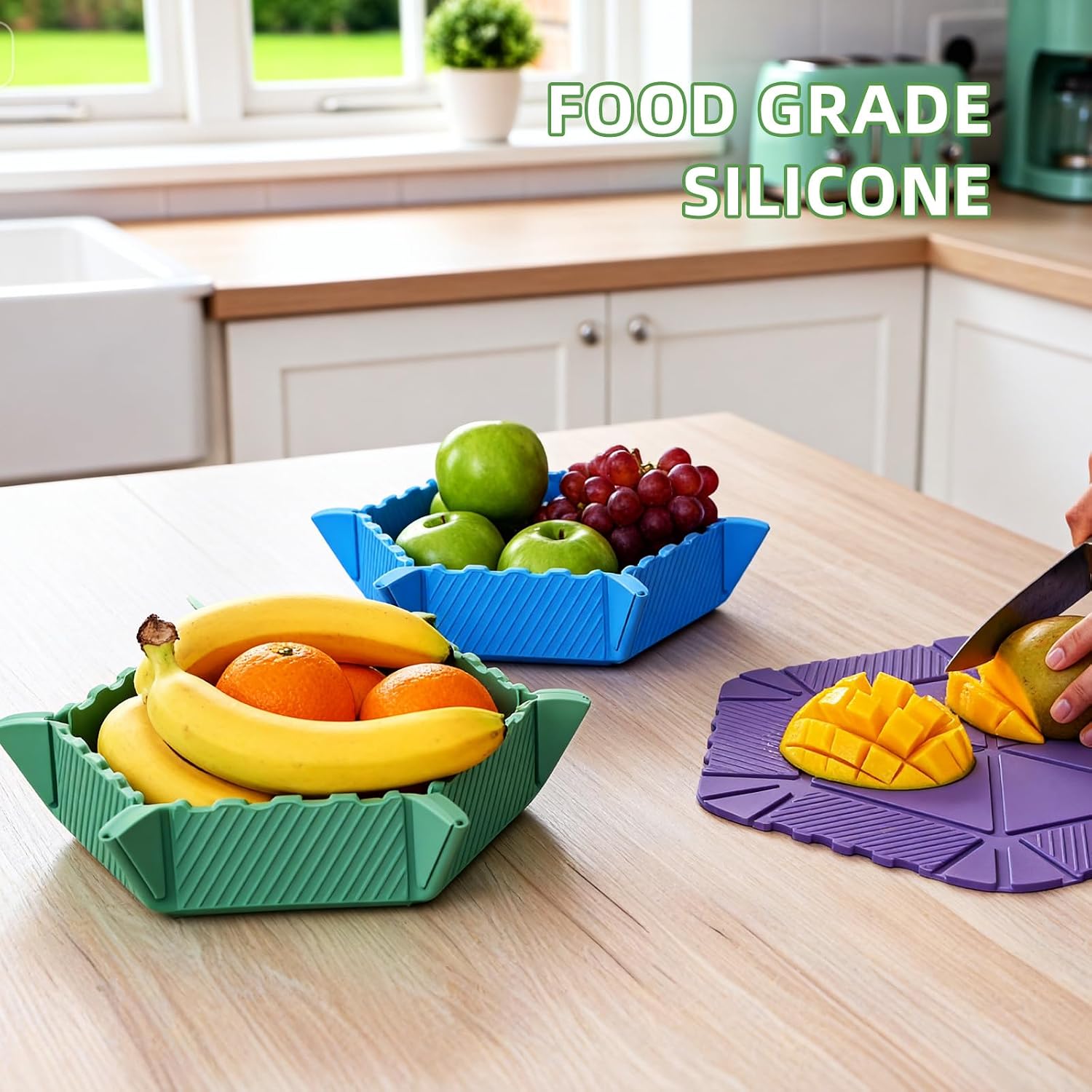 5-Piece Silicone Snack Containers
