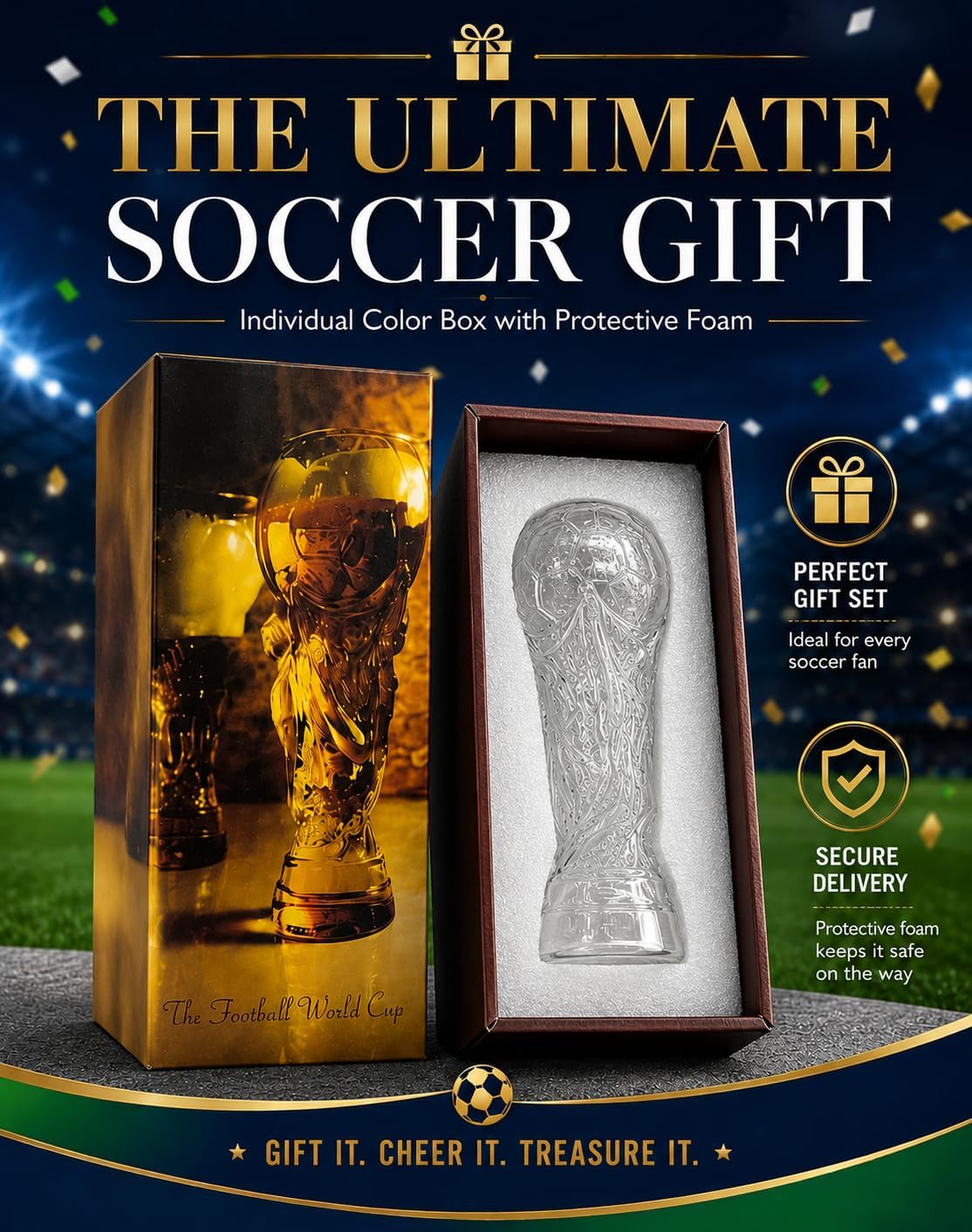 🏆2026 World Cup Champion Trophy Beer Glass⚽