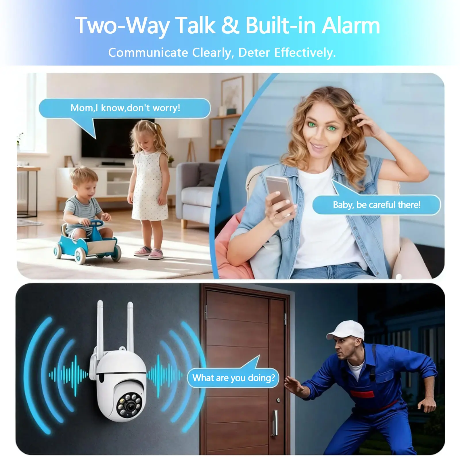 Cartivoe™ 1080P HD Smart WiFi Indoor Security Camera with Night Vision & Two-Way Audio 🏠📹