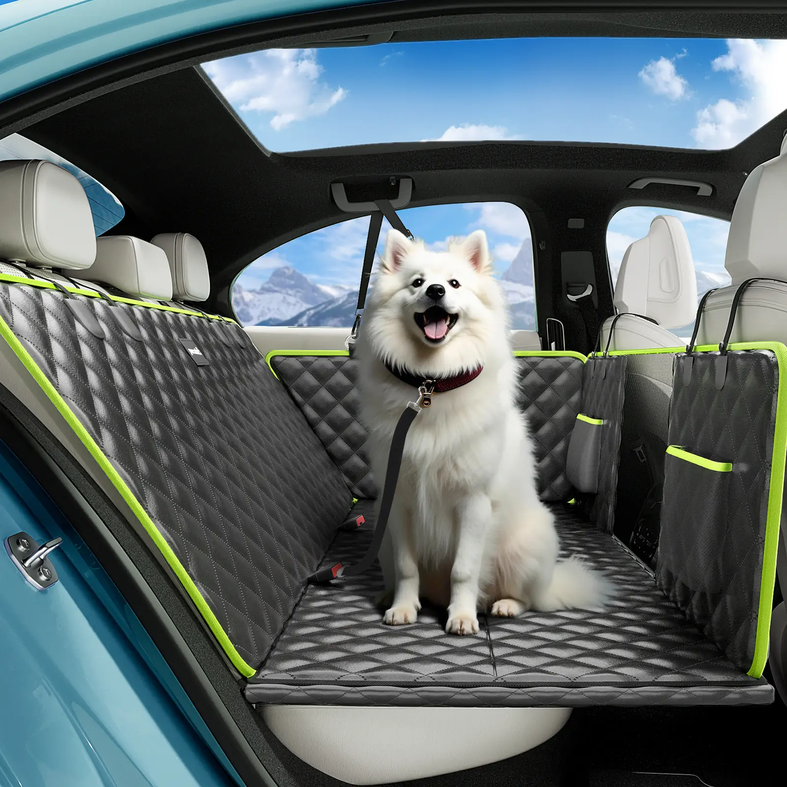 🐶 Hard-Bottom Dog Back Seat Extender & Waterproof Car Seat Cover