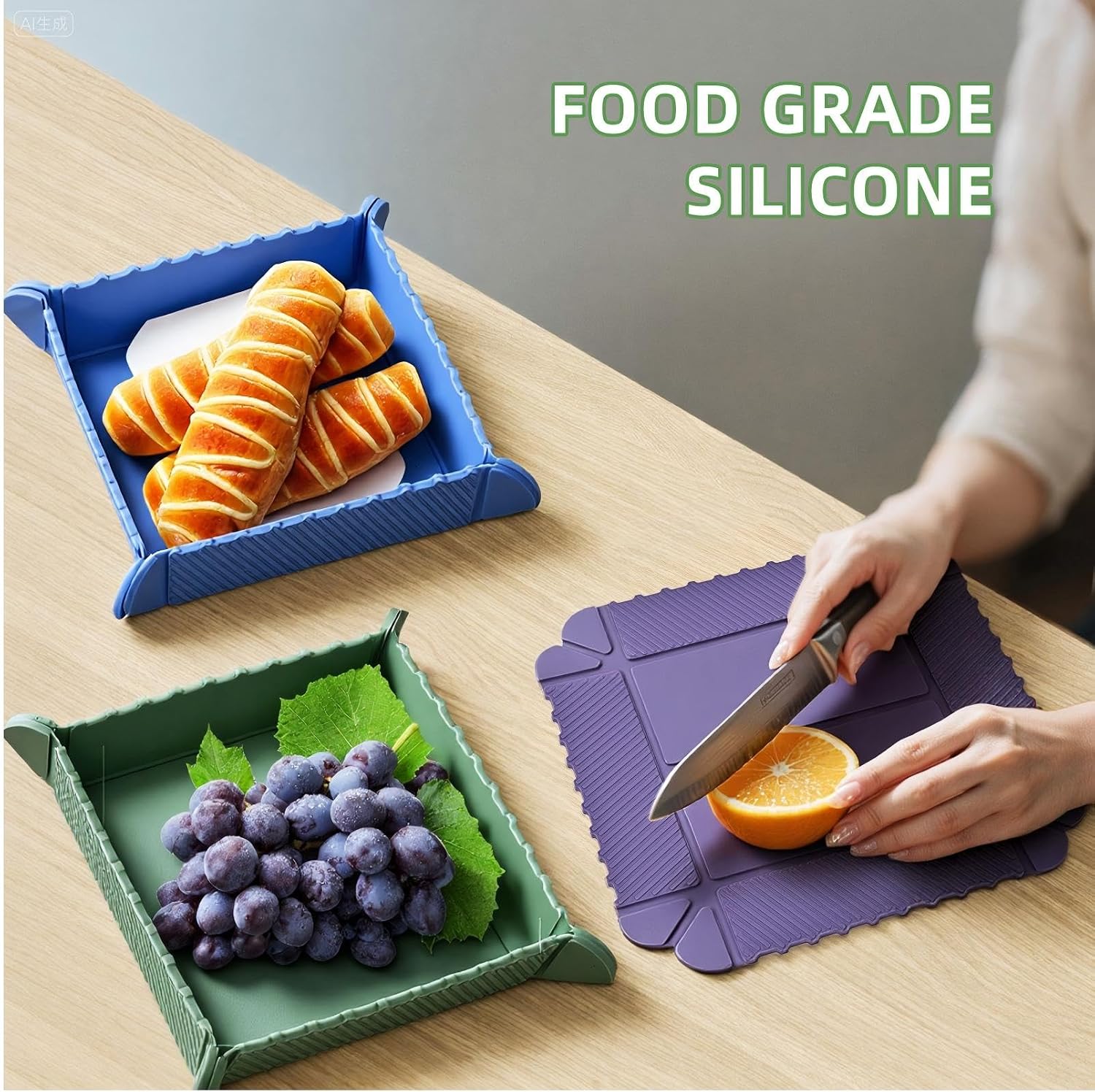 5-Piece Silicone Snack Containers